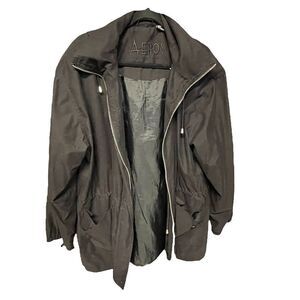 Aeros by Kirsten Blake ~ Black Parka Jacket w/ Hood ~ size XL